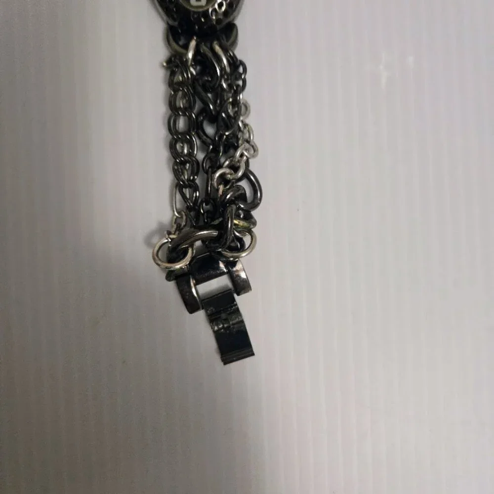 Vintage Chico's‎ CC55549 rhinestone multi chain-link quartz watch